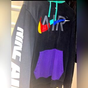Nike Black and Purple Sweaters Casual Athletic Wear